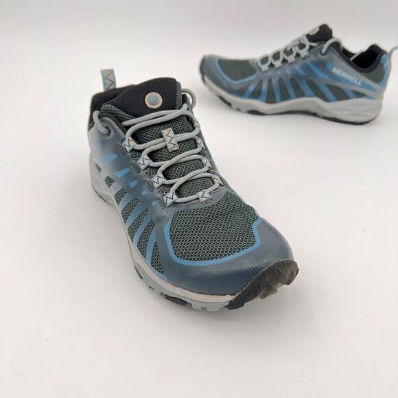 Merrell Siren Edge Q2 Trail Shoe - Women's 8.5 Blue Hiker | Waterproof USPS $90 - Picture 1 of 10